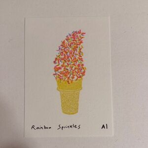 Ana Inciardi Mini Print, Rainbow Sprinkles